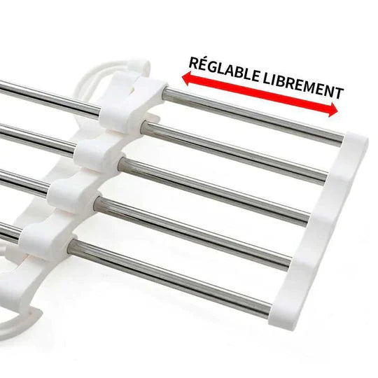 Range-dressing 5 en 1 en acier inoxydable