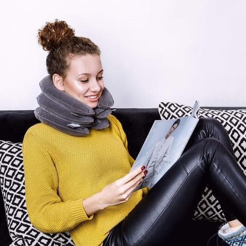 Oreiller de traction cervicales