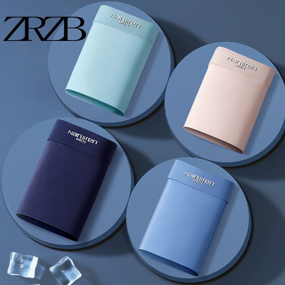 Lot de 4 boxers en soie glacée