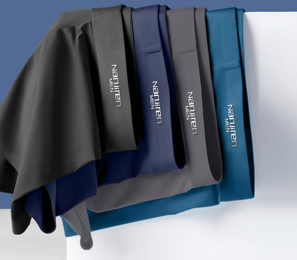 Lot de 4 boxers en soie glacée