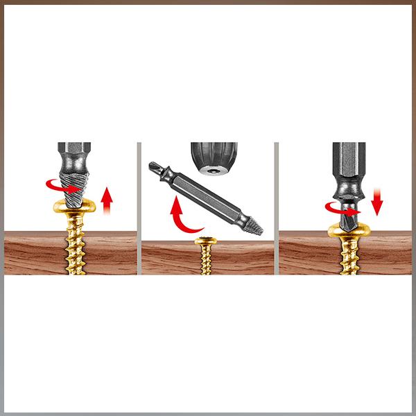 Extracteur de vis endommagées
