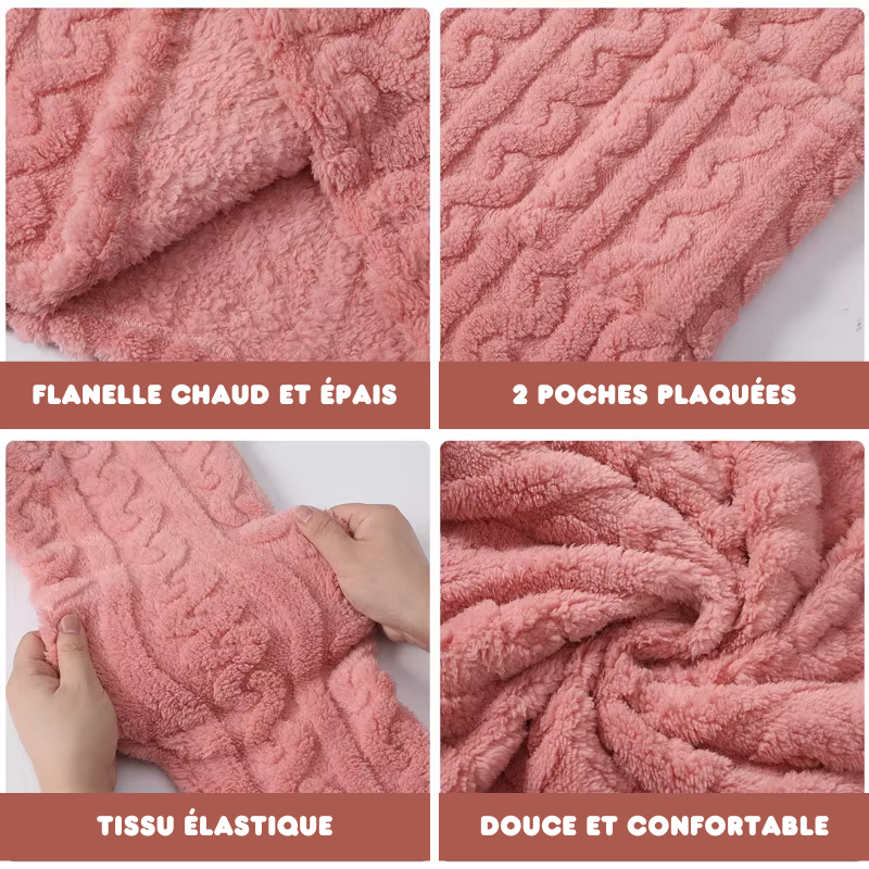 Robe de Nuit en Flanelle ULTRA CHAUDE