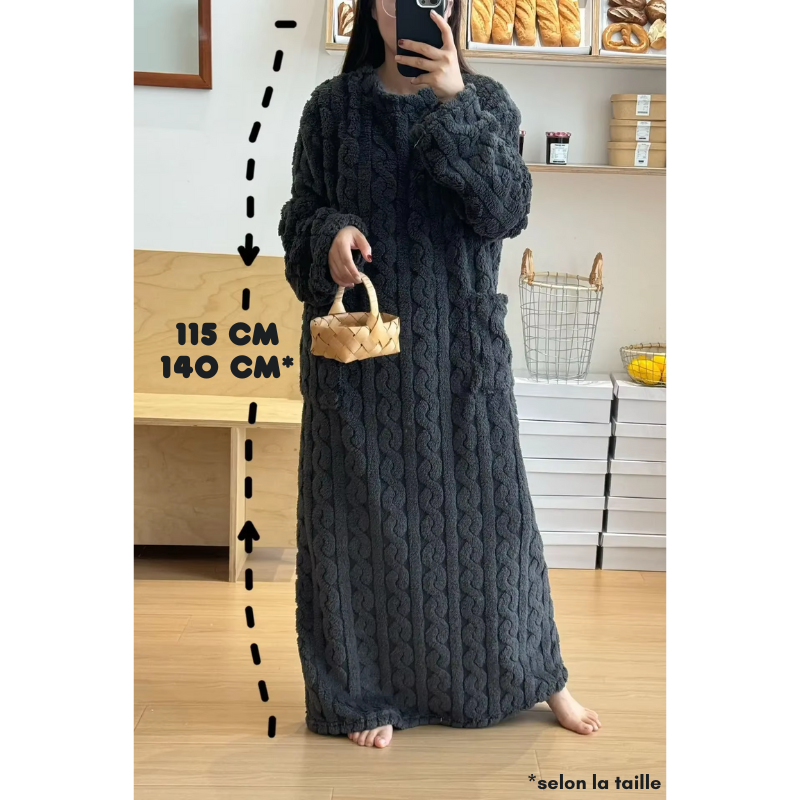 Robe de Nuit en Flanelle ULTRA CHAUDE