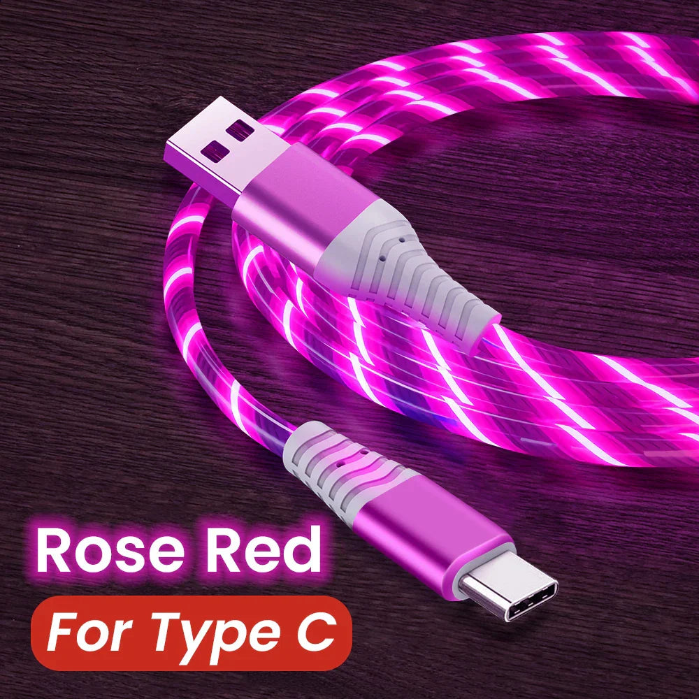 Câble LED 5A Ultra Rapide Type-C et Micro USB