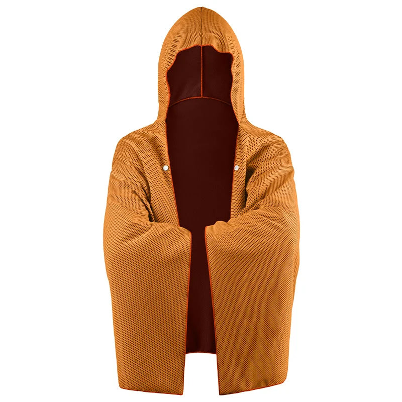 Poncho de Bain Rafraîchissant Multifonctions à Capuche – Serviette XXL Ultra Absorbante