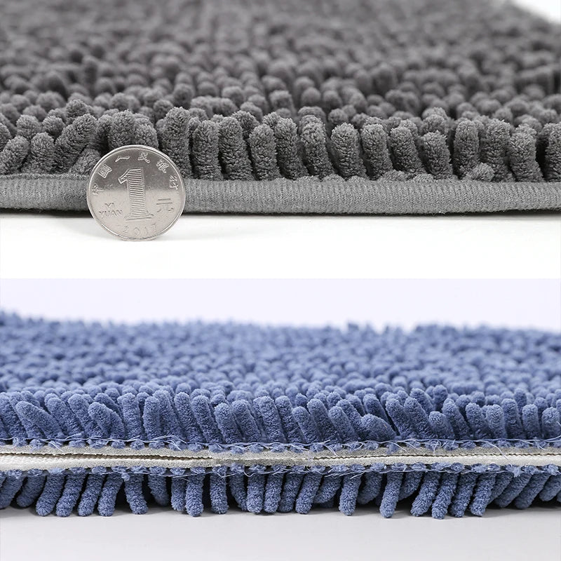 Tapis de Bain Doux et Moelleux – Absorbant, Antidérapant – 2 Tailles et 8 Coloris