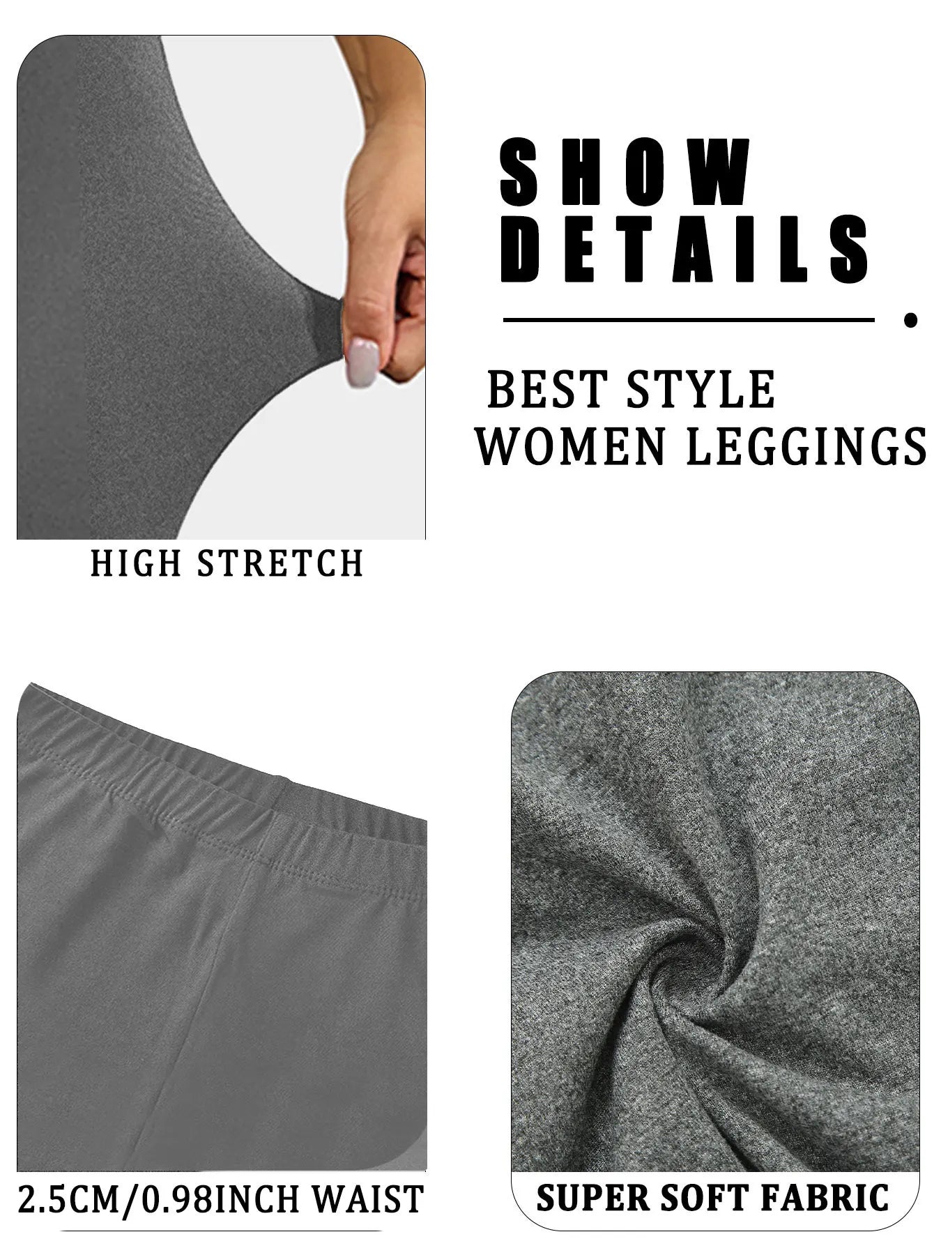 Legging 3/4 Grande Taille Femme – Confort Optimal pour Quotidien, Running et Fitness