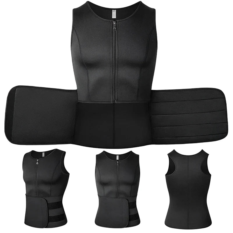 Gilet de Compression Amincissant Brûleur de Graisse pour Homme