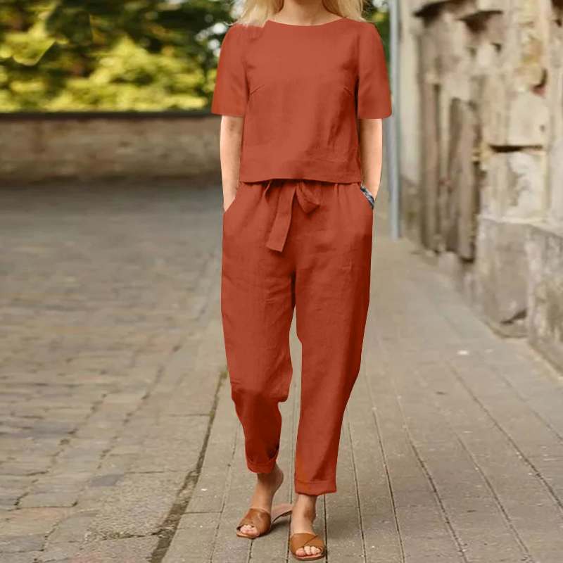 Summer oversized shirt and trousers