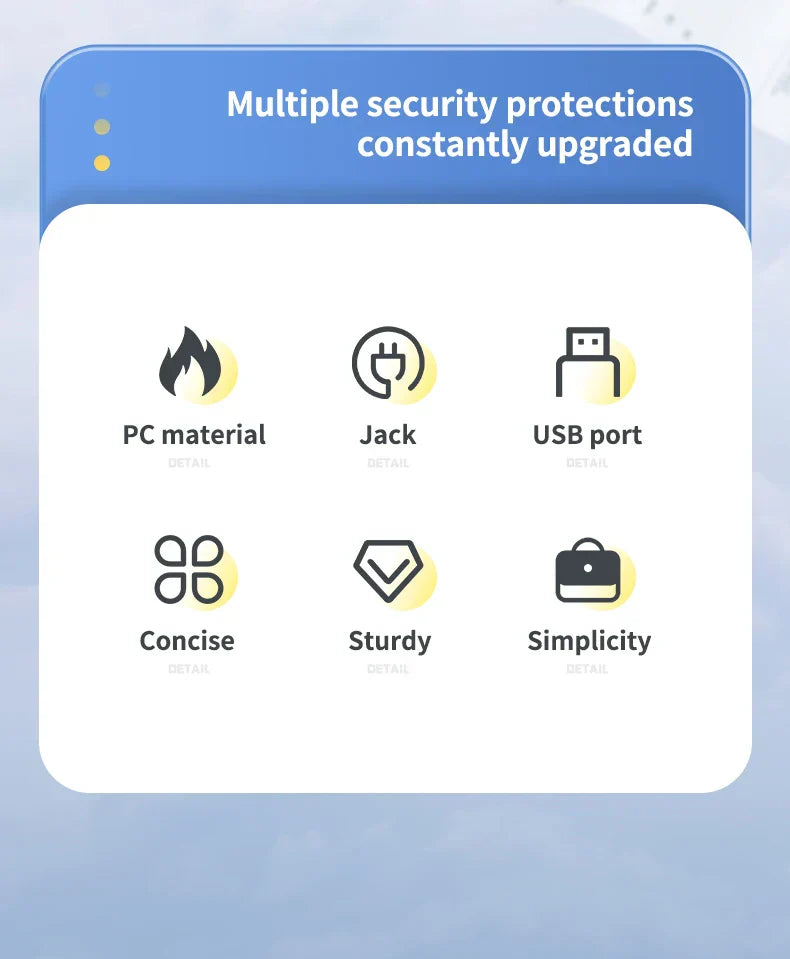 Multiprise Murale Compacte 4 Prises + USB-C