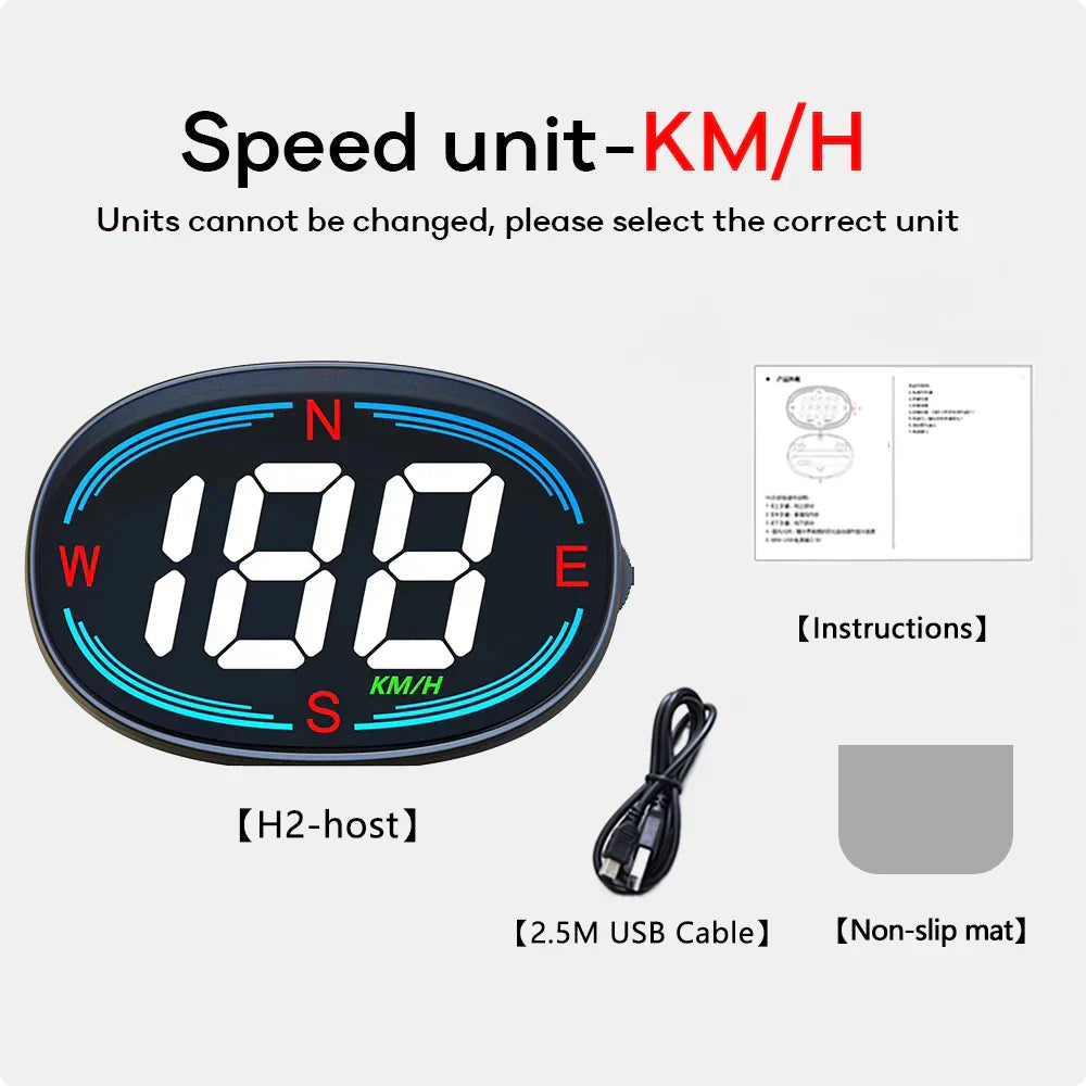 Car Digital Head-Up Display Speedometer