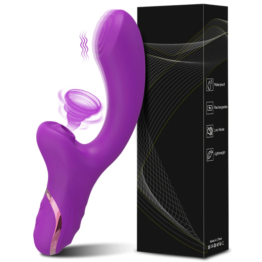 Euphoria - Stimulateur Féminin 3-en-1 avec Succion, Vibration et Stimulation Ciblée