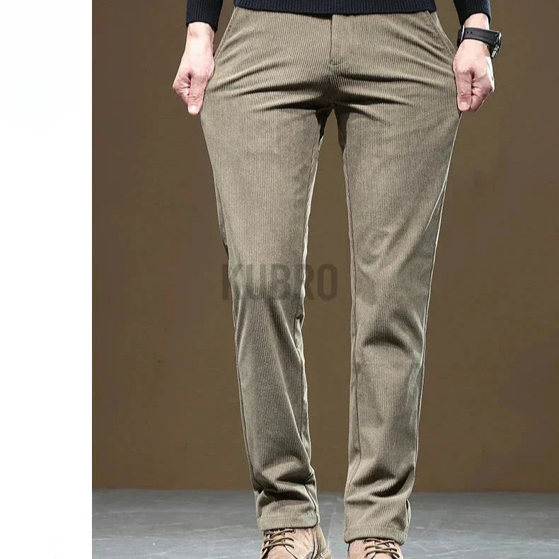 Pantalon en Velours Côtelé Slim Fit pour Homme