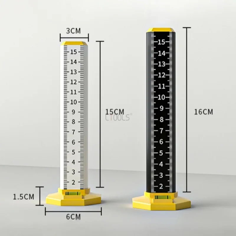 Lot de 2 Règles de Nivellement pour Carrelage et Plafond – Outil de Mise à Niveau à Hauteur Égale en Acier Léger