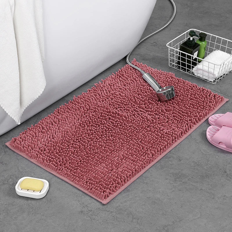 Tapis de Bain Doux et Moelleux – Absorbant, Antidérapant – 2 Tailles et 8 Coloris