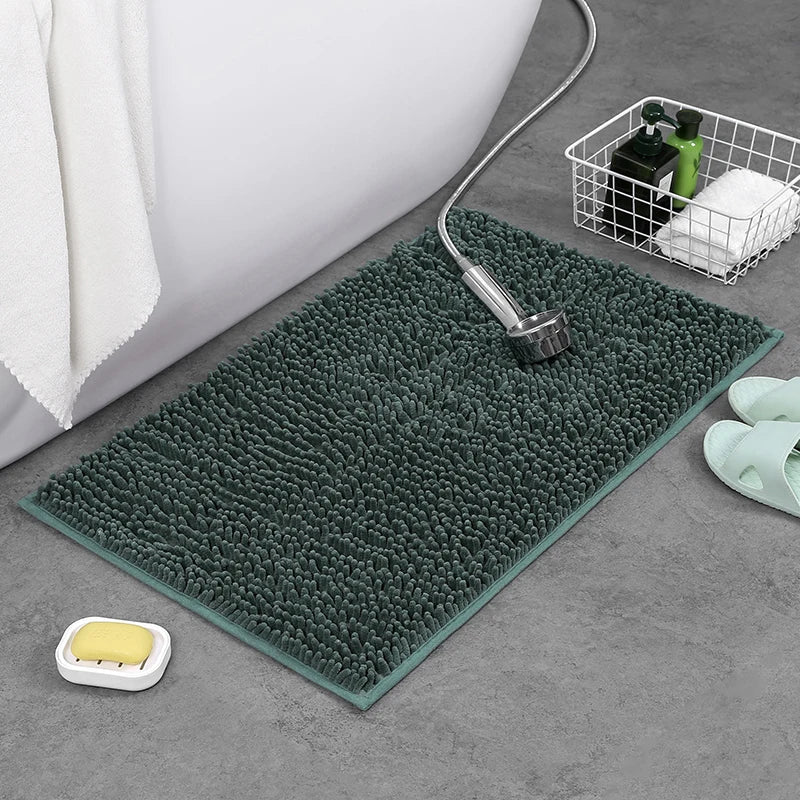 Tapis de Bain Doux et Moelleux – Absorbant, Antidérapant – 2 Tailles et 8 Coloris