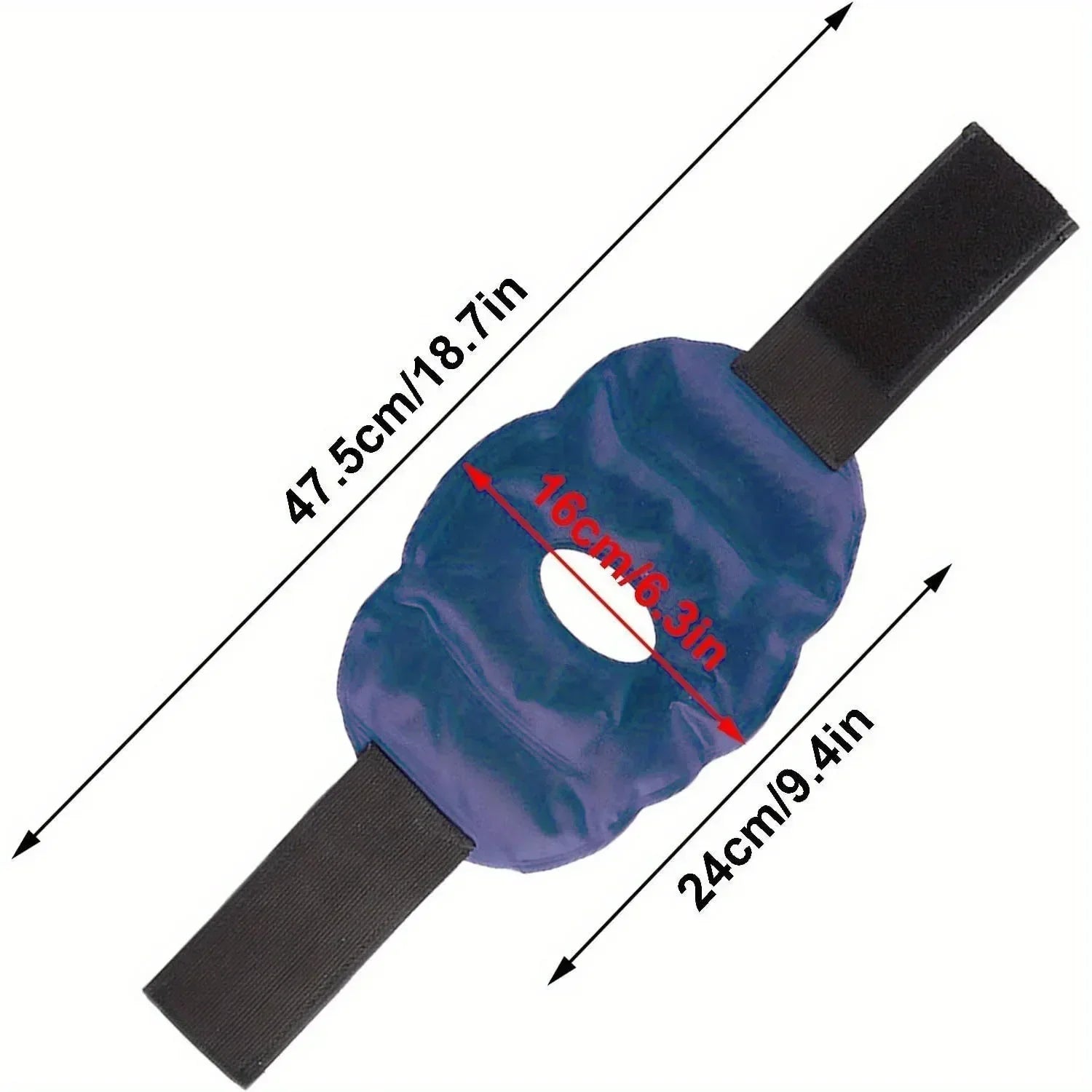 Poche de Glace Genou - Gel Flexible & Ajustable