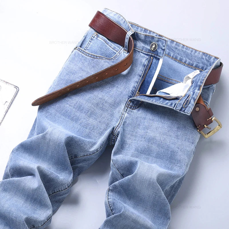 Jean Homme Slim Fit Extensible – Pantalon Denim Élégant et Décontracté