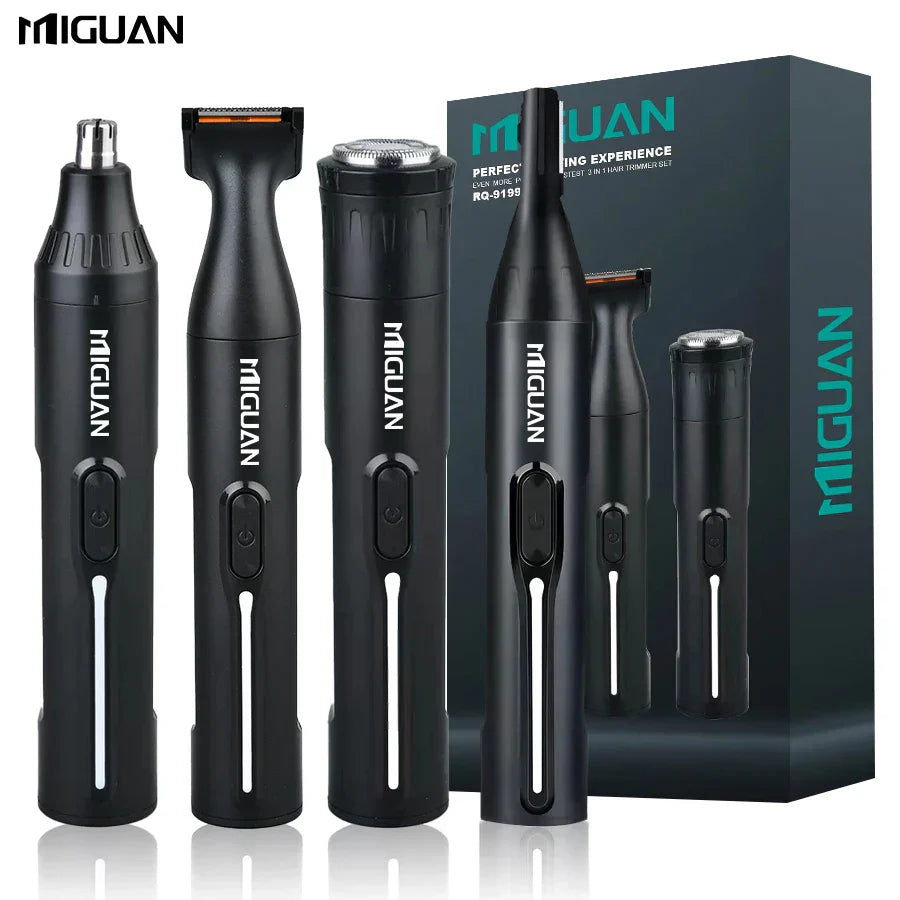 Tondeuse 4 en 1 Rechargeable – Nez, Barbe, Sourcils
