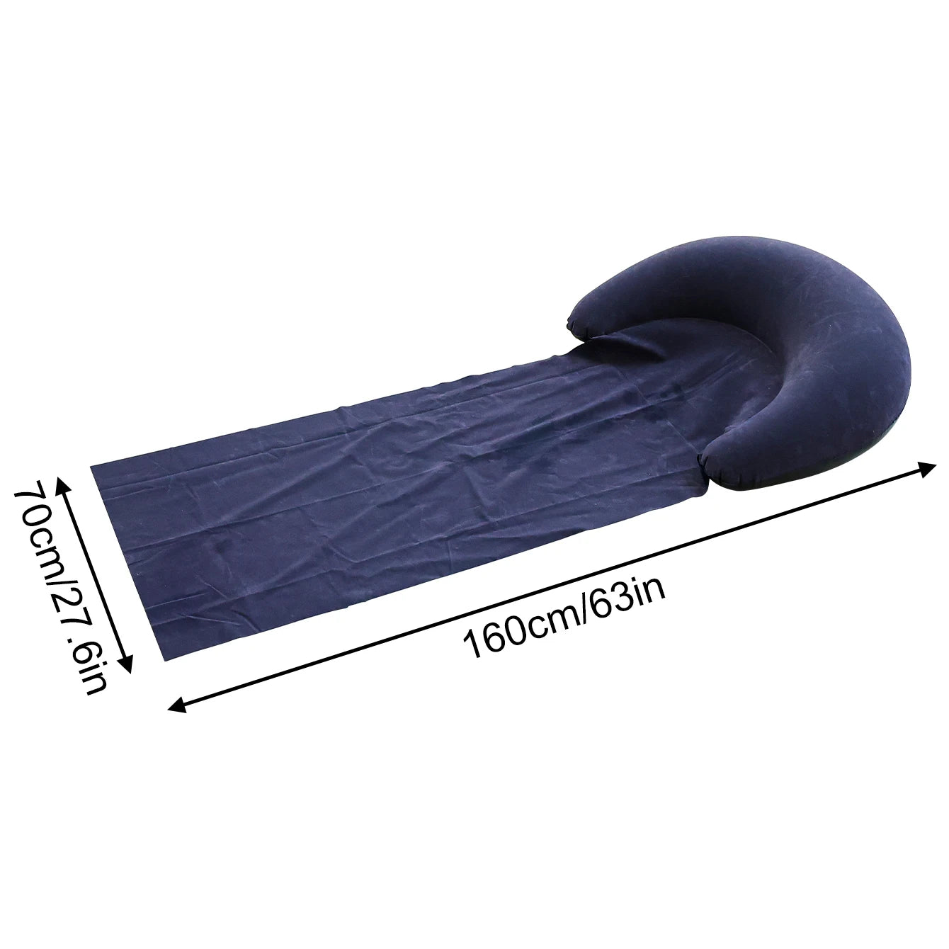 Serviette de Plage 2-en-1 avec Coussin Gonflable – Idéal pour Plage & Camping