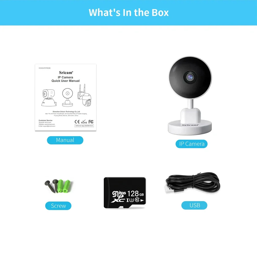 Camera + Carte mémoire 128G