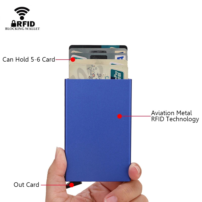 Porte-Cartes Pop-Up Compact Sécurisé Anti-RFID