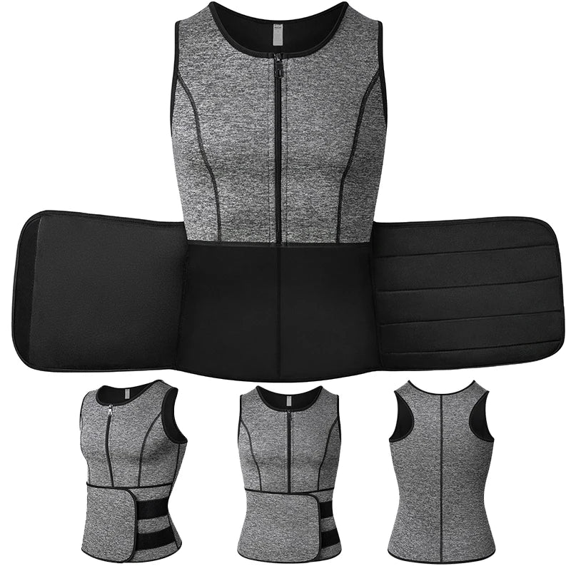 Gilet de Compression Amincissant Brûleur de Graisse pour Homme