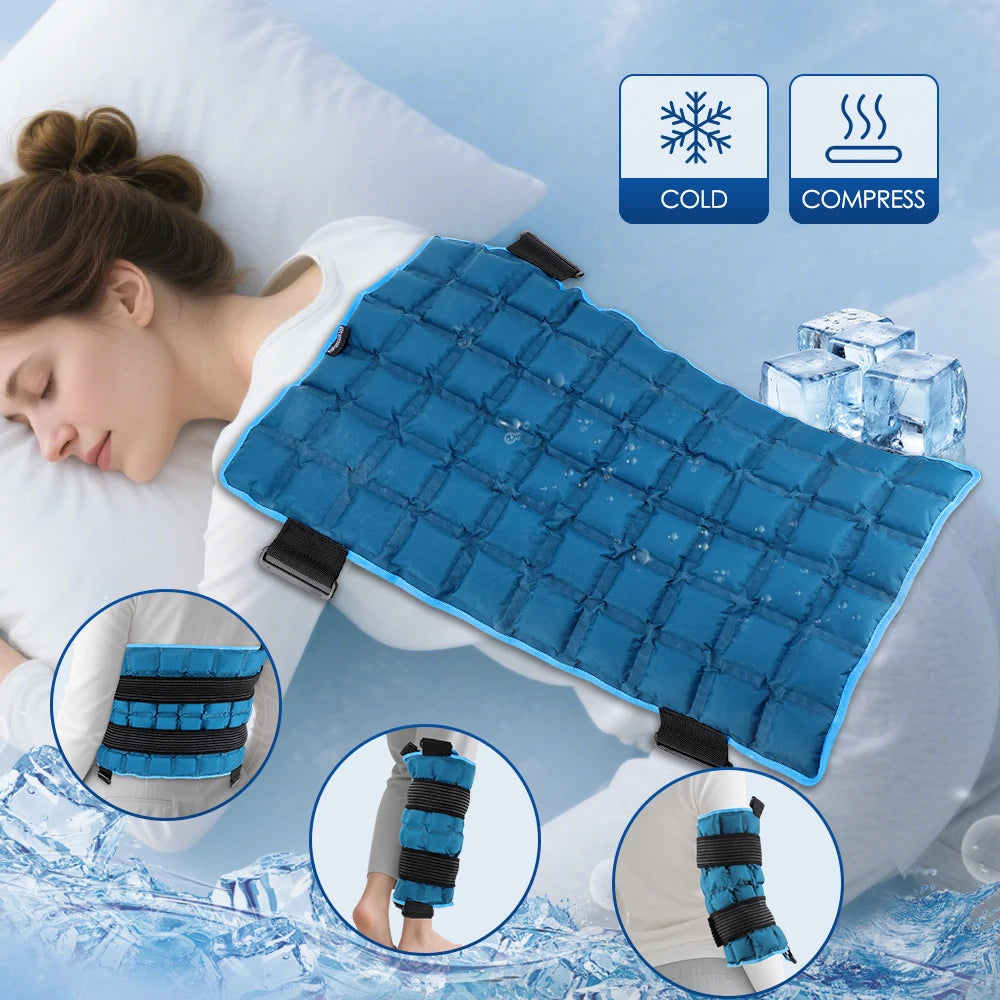 Compresse Chaude & Froide Auto-Absorbante 58x35cm — Genou, Dos, Épaule, Hanche