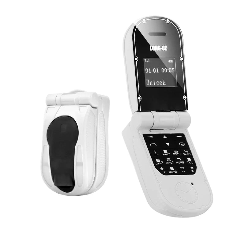 Mini Téléphone à Clapet Bluetooth – Mini Mobile 0,66” avec SOS et Fonction Mains Libres