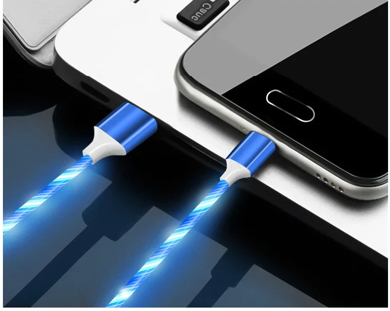Câble LED 5A Ultra Rapide Type-C et Micro USB