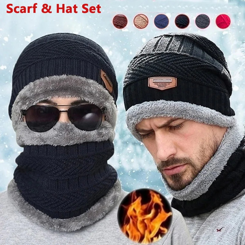 Ensemble Hiver Homme – Bonnet & Tour de Cou Polaire
