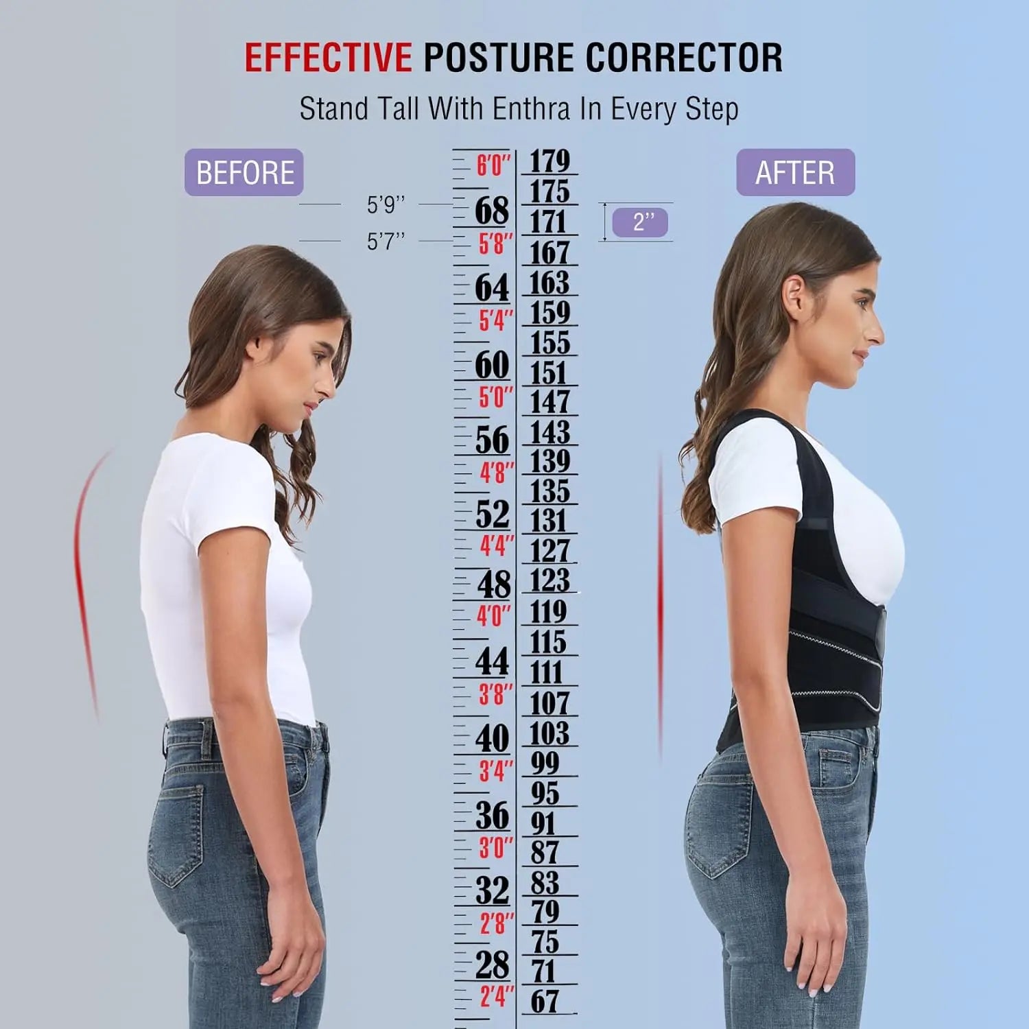 Correcteur de Posture réglable design croisé