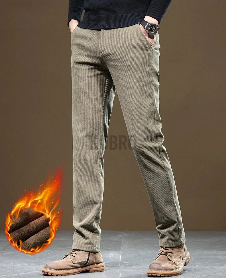 Pantalon en Velours Côtelé Slim Fit pour Homme