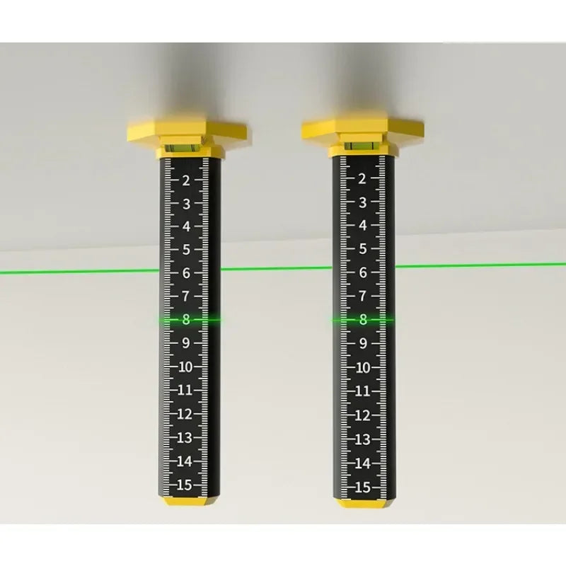 Lot de 2 Règles de Nivellement pour Carrelage et Plafond – Outil de Mise à Niveau à Hauteur Égale en Acier Léger