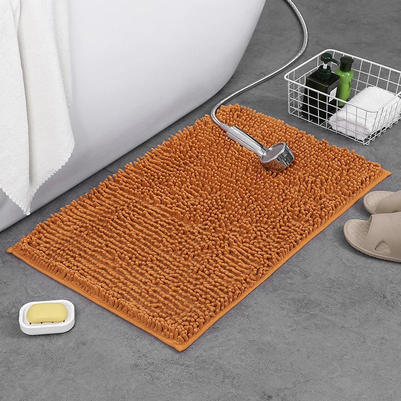 Tapis de Bain Doux et Moelleux – Absorbant, Antidérapant – 2 Tailles et 8 Coloris