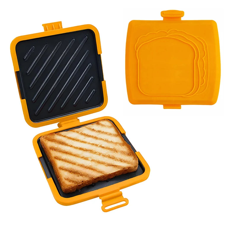 Machine à Sandwichs 3-en-1 pour Micro-Ondes – Presse à Panini et Toasts, Compatible Lave-Vaisselle