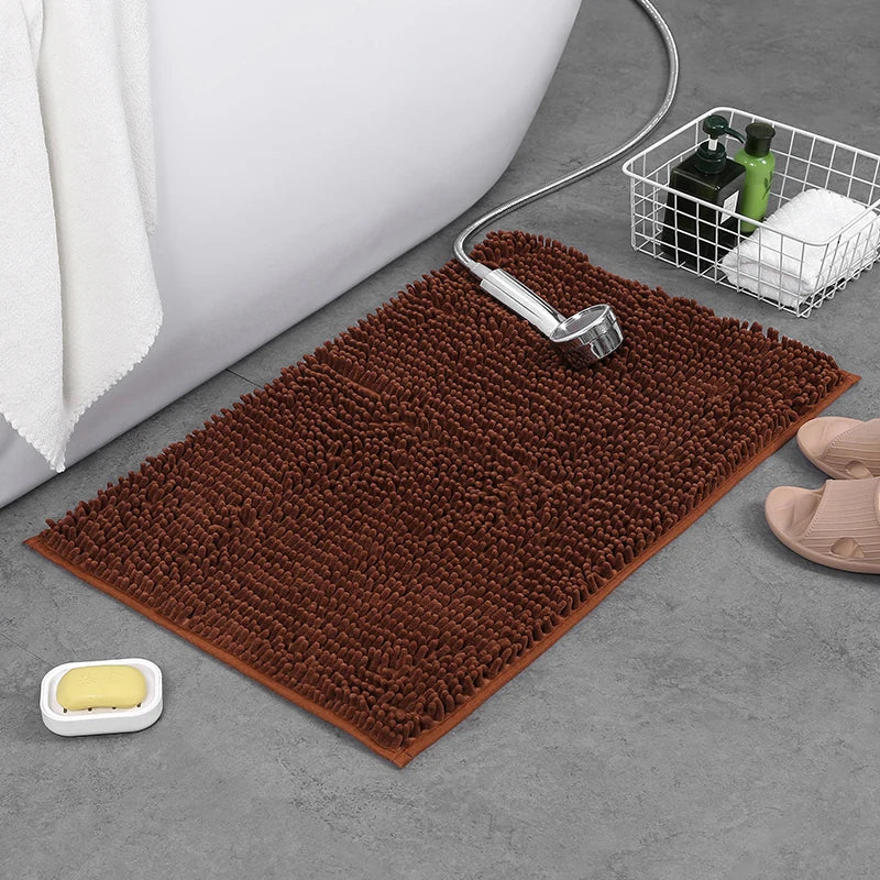Tapis de Bain Doux et Moelleux – Absorbant, Antidérapant – 2 Tailles et 8 Coloris