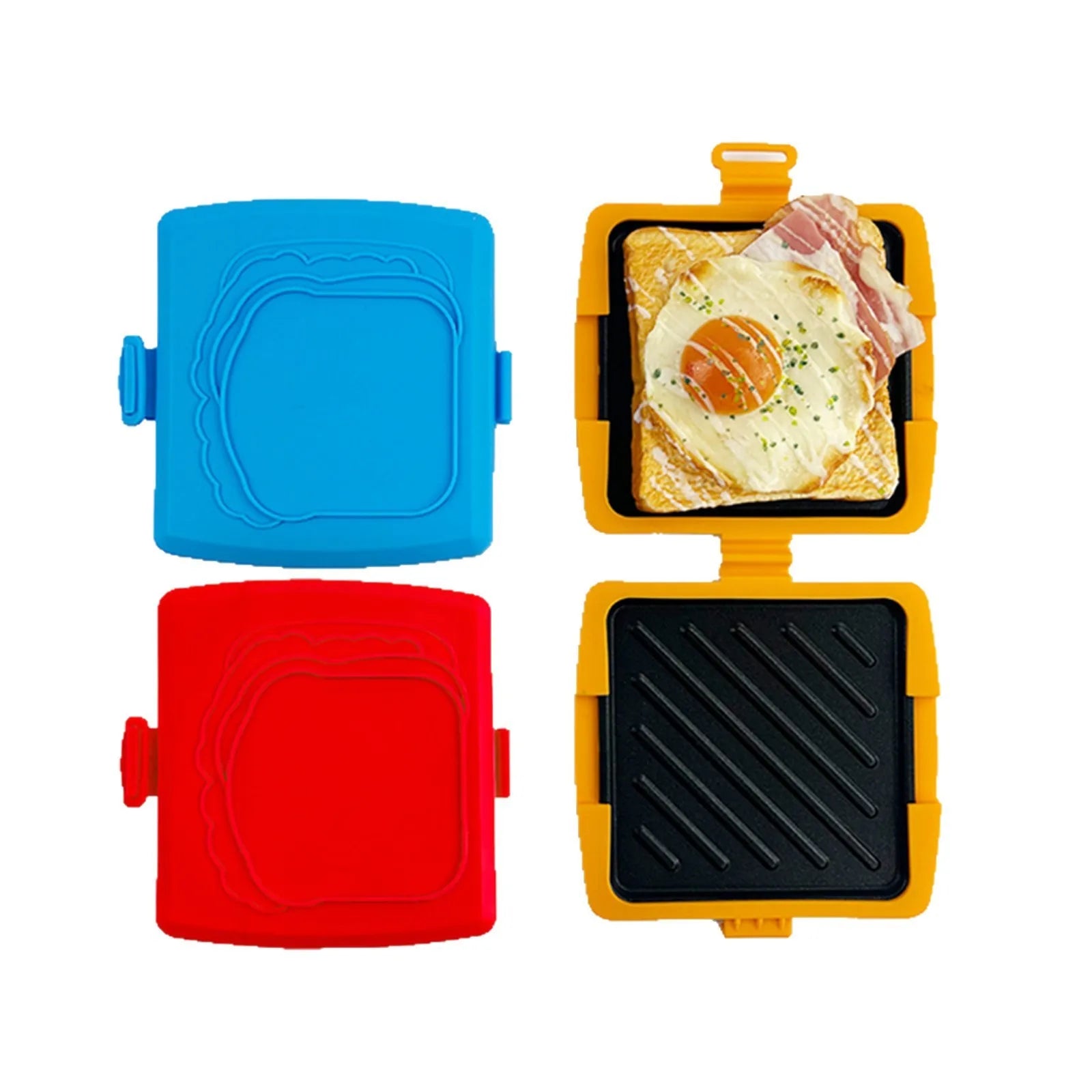 3-in-1 Microwave Sandwich Maker – Panini and Toast Press, Dishwasher Safe