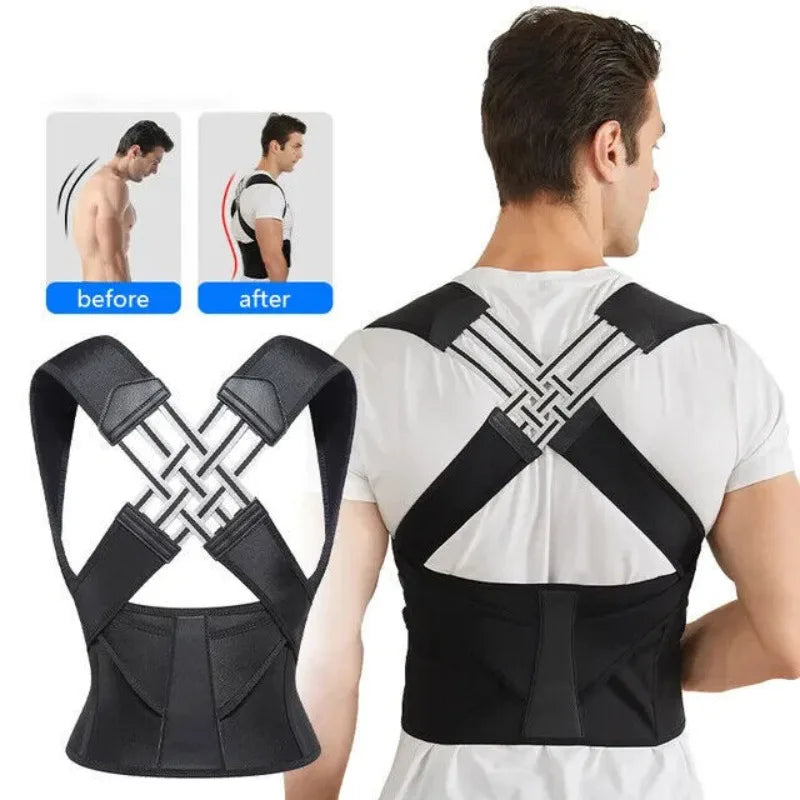 Correcteur de Posture Réglable – Soulage le Mal de Dos