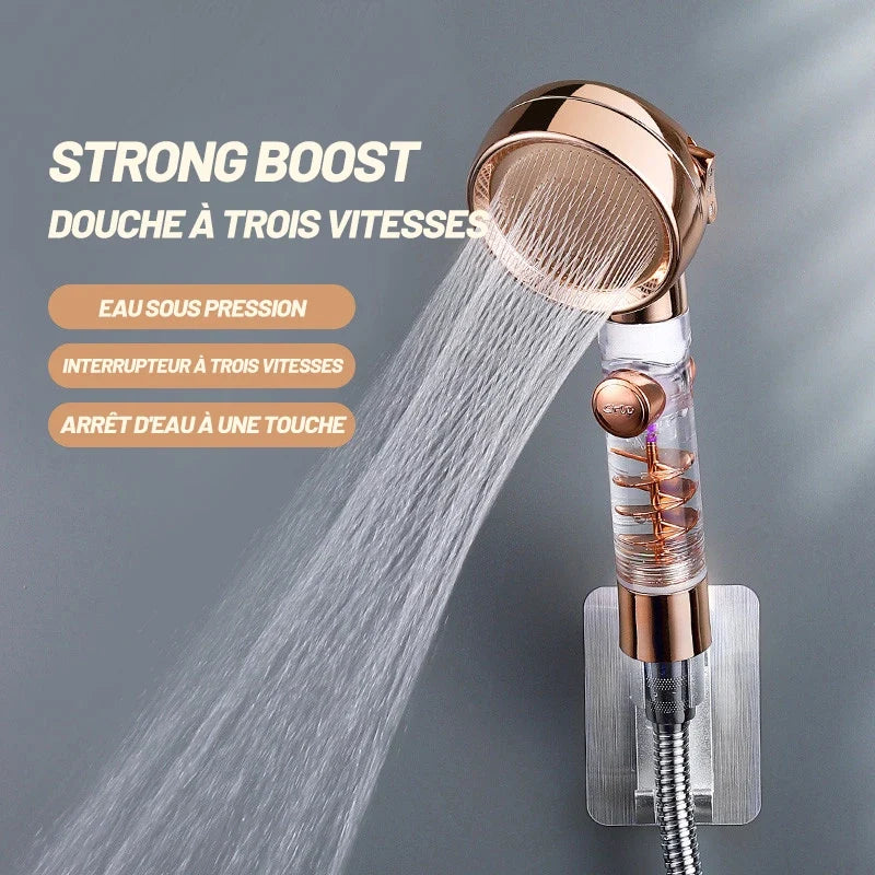 Pommeau de douche Filtrant Turbocompressé 3 Modes