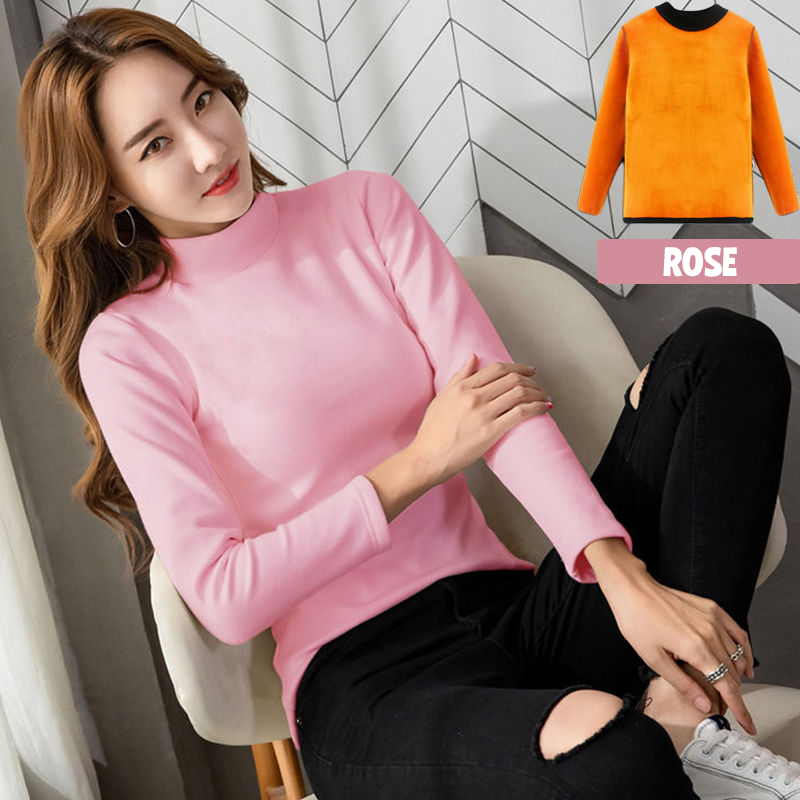 Pull thermique intérieur fourrure