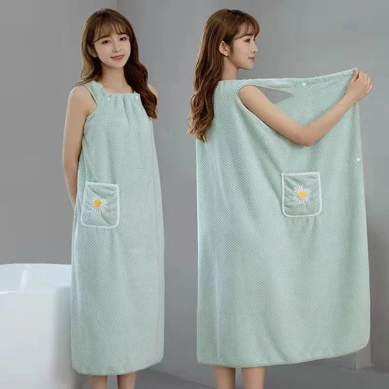 Serviette de bain robe à pression - ULTRA absorbante