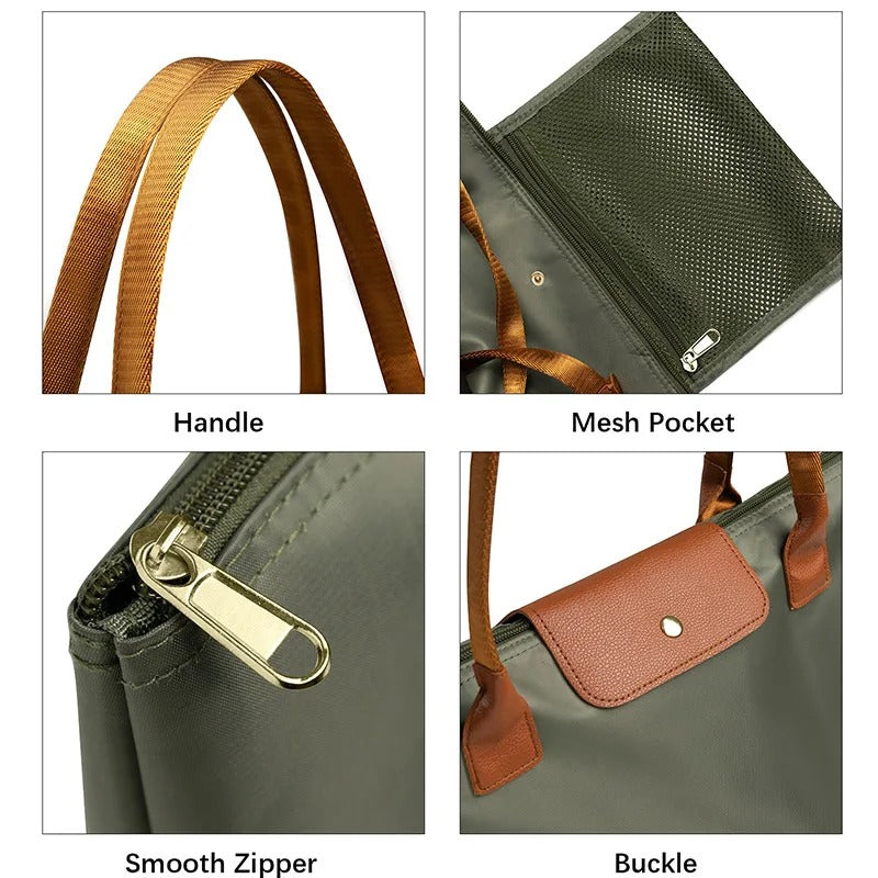 Sac cabas fourre-tout Pliable en nylon imperméable