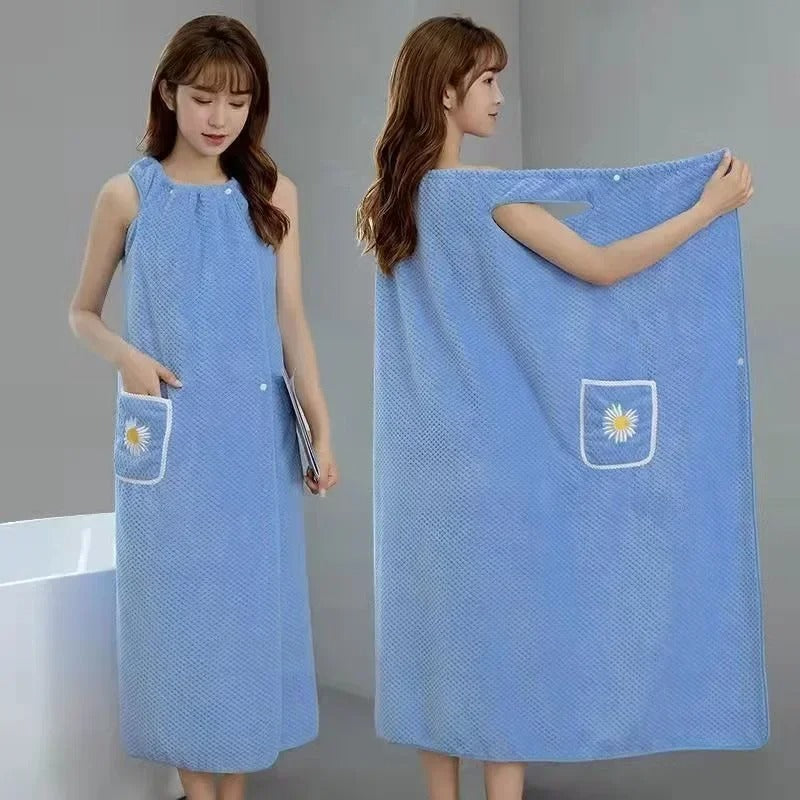 Serviette de bain robe à pression - ULTRA absorbante