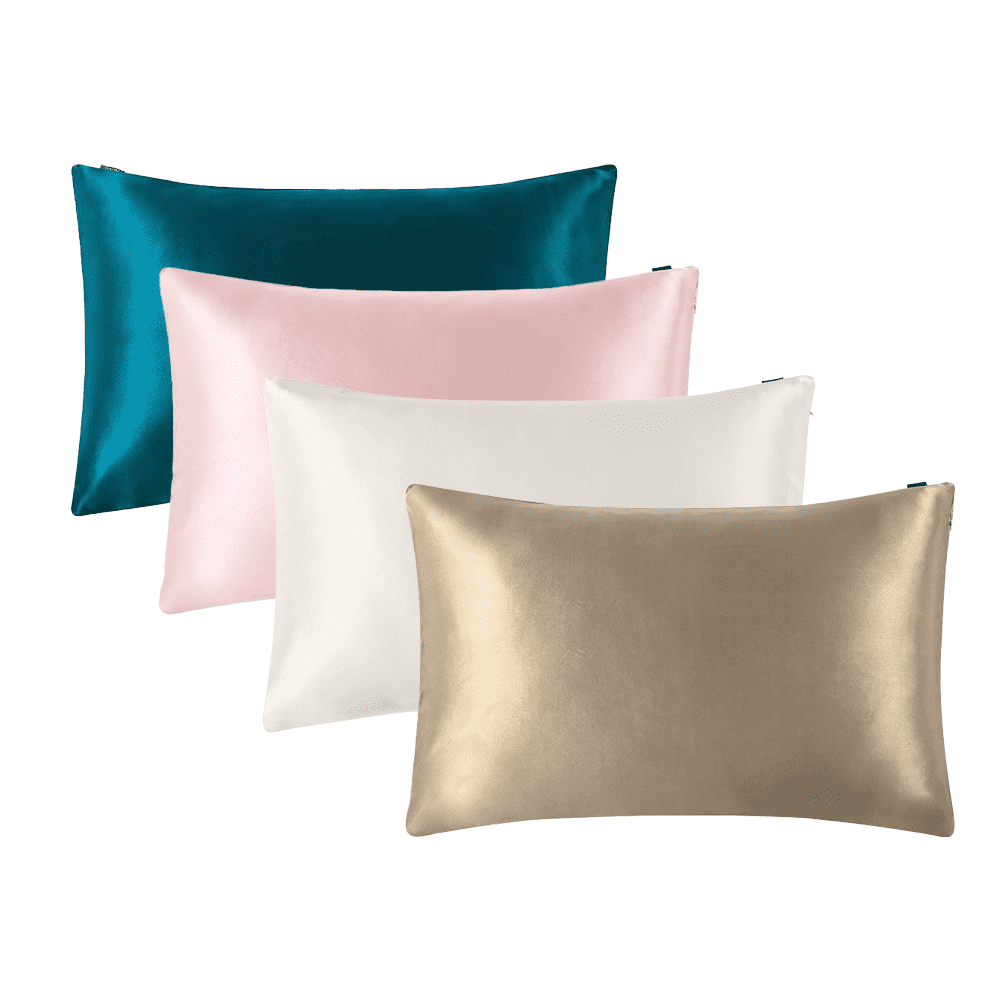 Lot de 2 Taies d'oreiller 100% soie