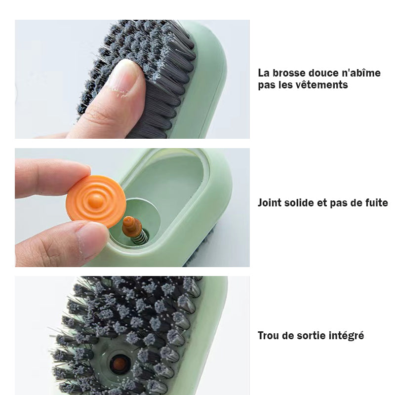 Brosse de nettoyage 2 en 1 multifonctionnelle