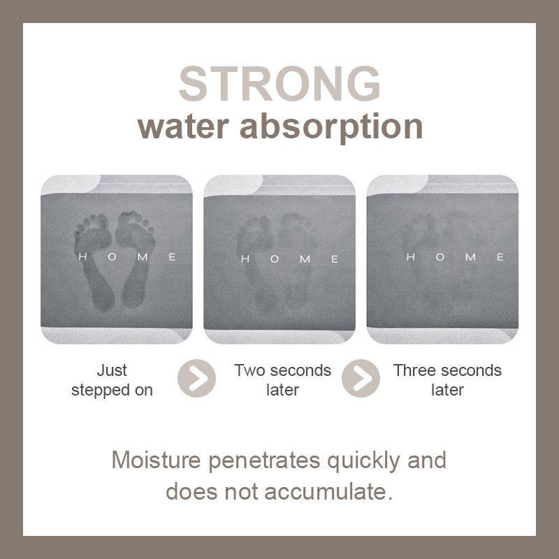 Tapis de bain ultra-absorbant et antidérapant