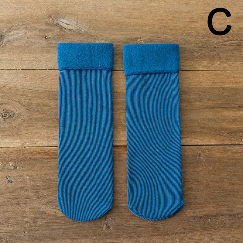 3 x Paire de Chaussettes d'hiver molletonnées