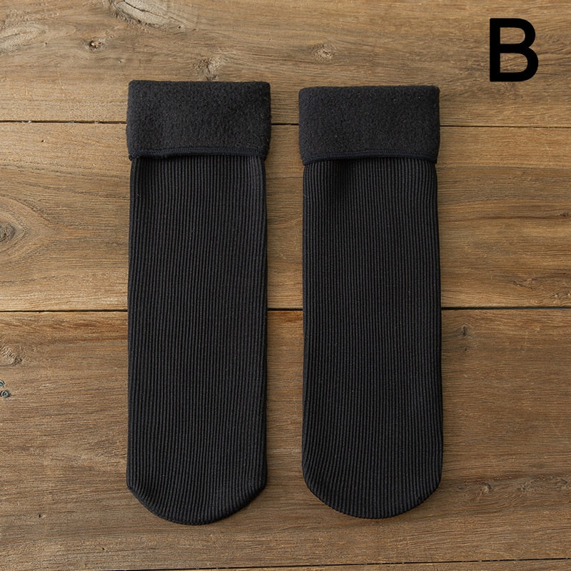 3 x Paire de Chaussettes d'hiver molletonnées