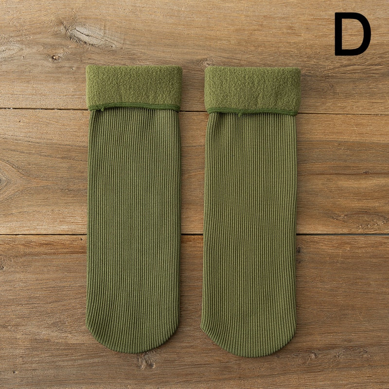 3 x Paire de Chaussettes d'hiver molletonnées